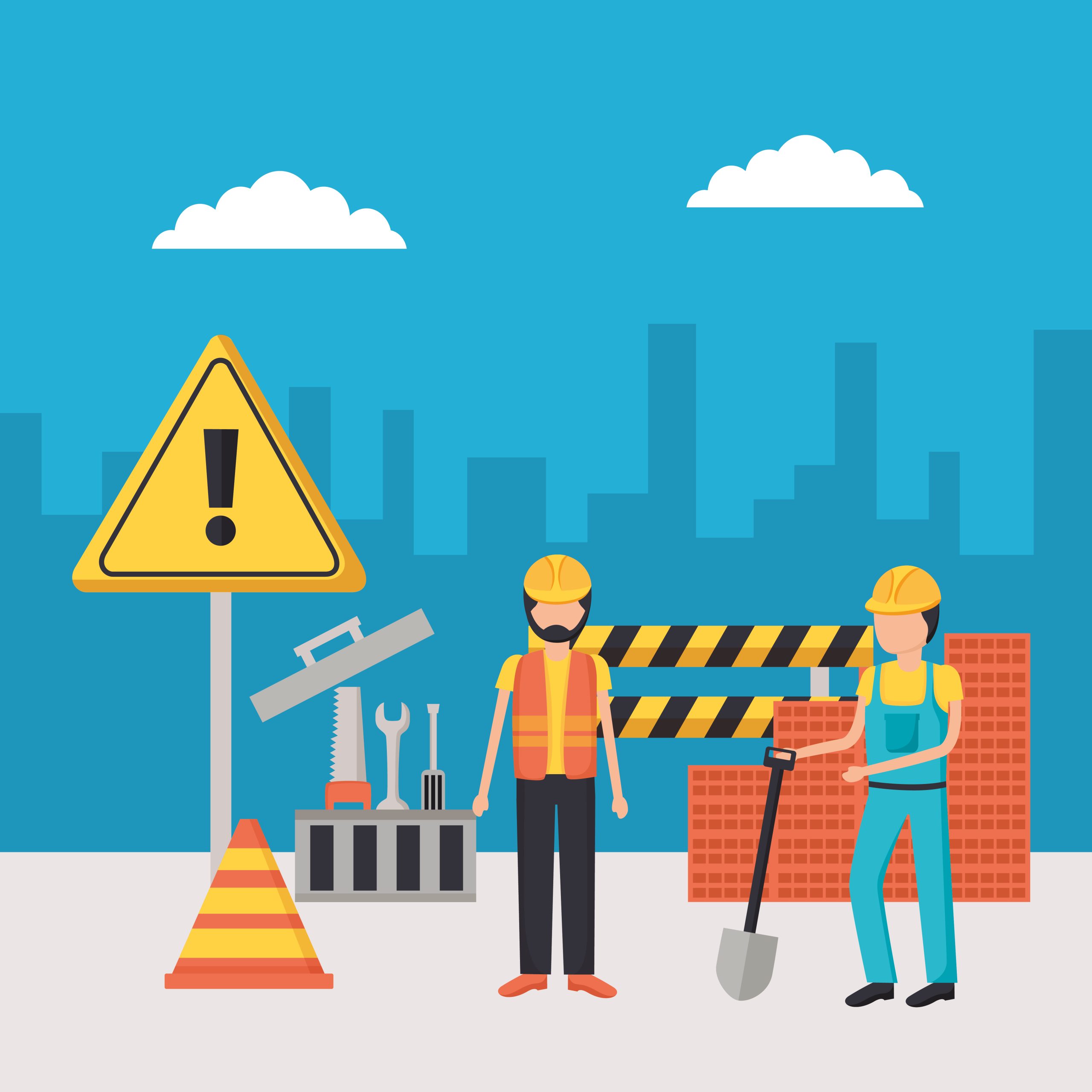 worker construction equipment